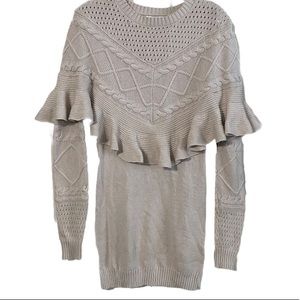 70 Degrees cable knit sweater dress xs